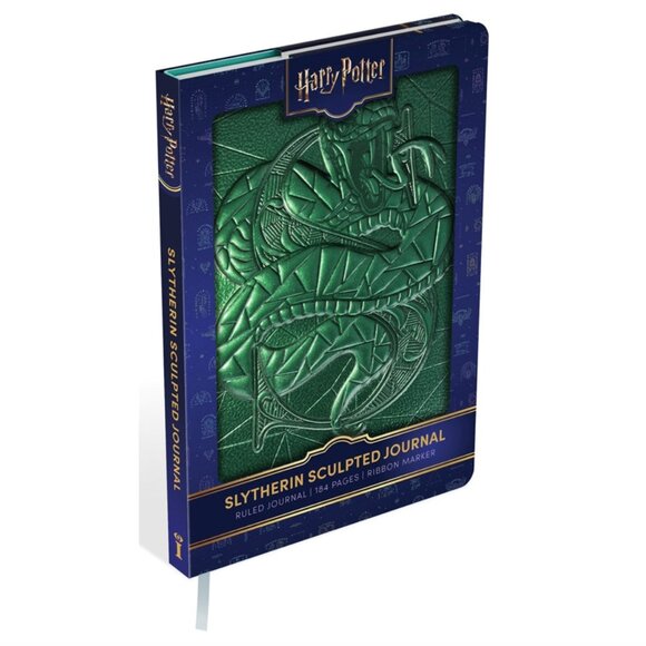 Harry Potter Sculpted Slytherin Journal and Tiny Stickers - Wizarding World - Picture 7 of 13